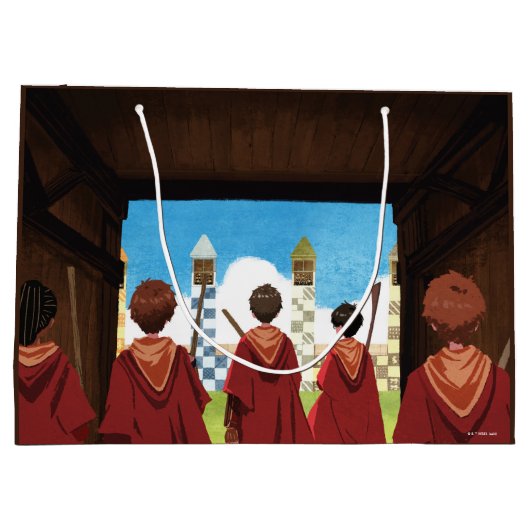 Grand Sac Cadeau HARRY POTTER™ & GRYFFINDOR™ QUIDDITCH™ Team (Dos)