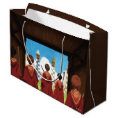 Grand Sac Cadeau HARRY POTTER™ & GRYFFINDOR™ QUIDDITCH™ Team (Dos Angle)