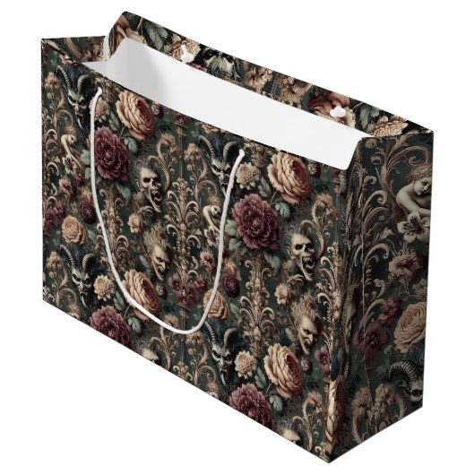 Grand Sac Cadeau Hauned Harmonics - Gothique victorien (Devant Angle)