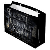 Grand Sac Cadeau Haunted House Halloween (Dos Angle)