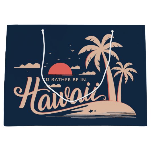Grand Sac Cadeau Hawaii (Devant)