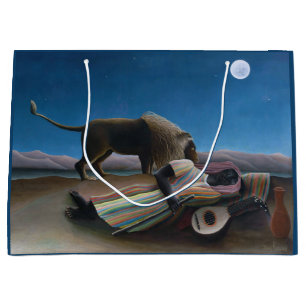 Grand Sac Cadeau Henri Rousseau - La Bohémienne endormie