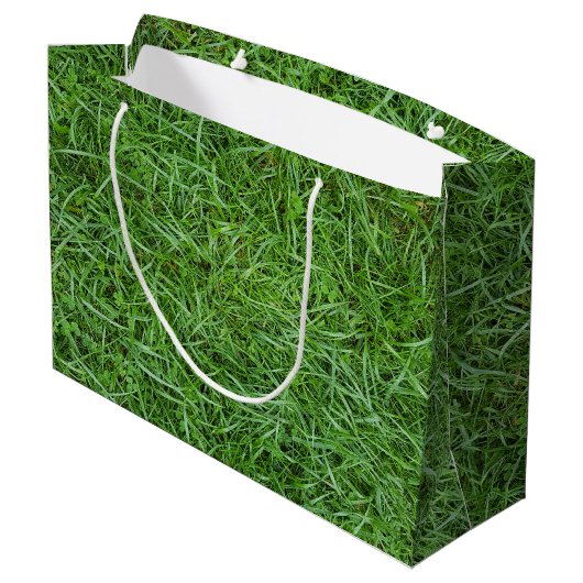 Grand Sac Cadeau Herbe verte (Dos Angle)