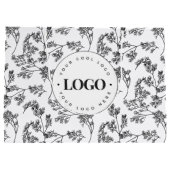 Grand Sac Cadeau Herbes dessinées verdure botanique Ajouter un logo (Dos)