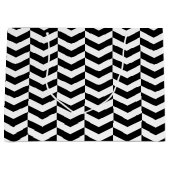 Grand Sac Cadeau Herringbone lunaire (Devant)