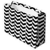 Grand Sac Cadeau Herringbone lunaire (Dos Angle)