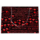 Grand Sac Cadeau  Heureuse Sainte-Valentin (Devant)