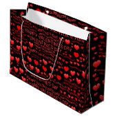 Grand Sac Cadeau Heureuse Sainte-Valentin (Devant Angle)
