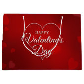 GRAND SAC CADEAU HEUREUSE SAINTE-VALENTIN BIG HEART BOKEH (Devant)