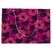 Grand Sac Cadeau Hibiscus (Dos)