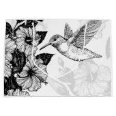 Grand Sac Cadeau Hibiscus et colibri (Devant)