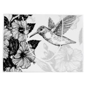 Grand Sac Cadeau Hibiscus et colibri (Dos)