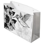 Grand Sac Cadeau Hibiscus et colibri (Dos Angle)