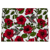 Grand Sac Cadeau Hibiscus et colibris (Devant)