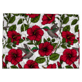 Grand Sac Cadeau Hibiscus et colibris (Dos)