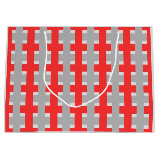 Grand Sac Cadeau Highland Red Signature Gift Bag (Devant)