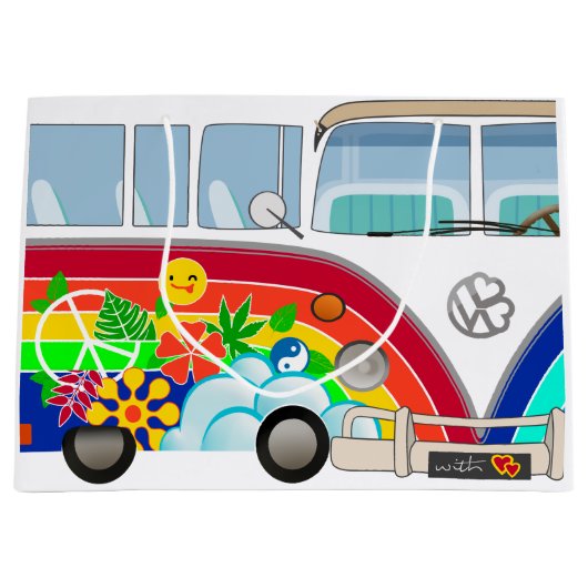 Grand Sac Cadeau Hippie T1 (Devant)