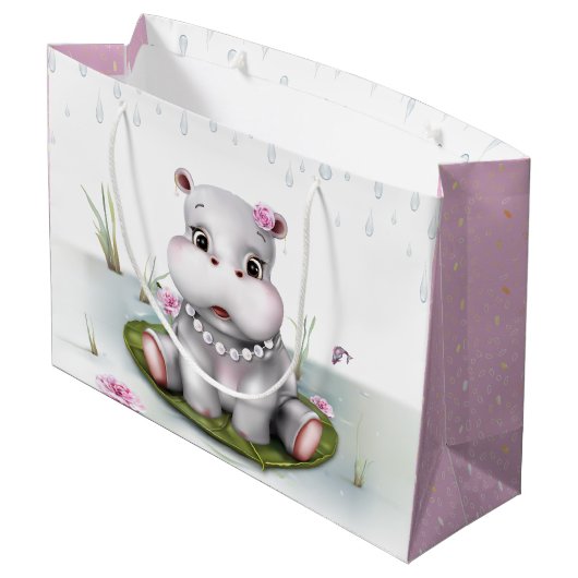 Grand Sac Cadeau Hippo River Adventure (Dos Angle)