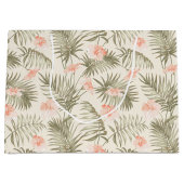 Grand Sac Cadeau Hisbiscus Tropical Palm Tree Motif (Devant)