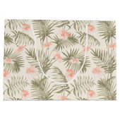 Grand Sac Cadeau Hisbiscus Tropical Palm Tree Motif (Dos)