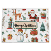Grand Sac Cadeau Holiday Celebration Whimsical Gift Bag (Devant)