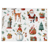 Grand Sac Cadeau Holiday Celebration Whimsical Gift Bag (Dos)