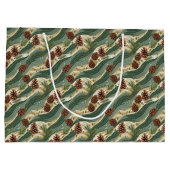 Grand Sac Cadeau Holiday Pinecone (Dos)