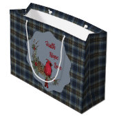Grand Sac Cadeau Holyrood Scottish Clan Tartan  Cardinal (Dos Angle)