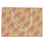 Grand Sac Cadeau Homard rouge (Dos)