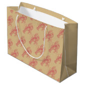 Grand Sac Cadeau Homard rouge (Dos Angle)