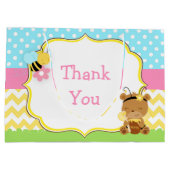 Grand Sac Cadeau Honey Bear et Bumble Bee Anniversaire (Dos)