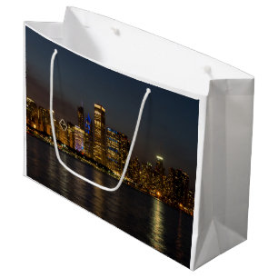 Grand Sac Cadeau Horizon Chicago Pano de nuit