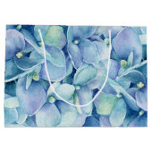 Grand Sac Cadeau Hortensia bleu (Dos)