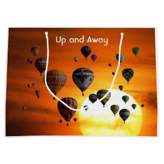 Grand Sac Cadeau Hot air balloons
