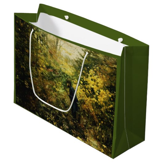 Grand Sac Cadeau Hunter in the Forest (par H.A. Brendekilde) (Devant Angle)