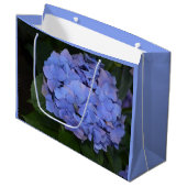 Grand Sac Cadeau Hydrangea macrophylla Violet Rustique (Devant Angle)