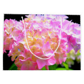 Grand Sac Cadeau Hydrangées rose violet orange (Dos)