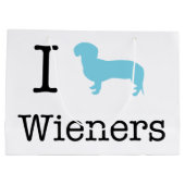 Grand Sac Cadeau I Heart Wieners (Dos)