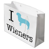 Grand Sac Cadeau I Heart Wieners (Dos Angle)
