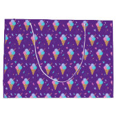 Grand Sac Cadeau Ice Cream Cones Design  (Dos)