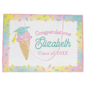Grand Sac Cadeau Ice Cream Graduation Party (Dos)