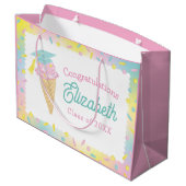 Grand Sac Cadeau Ice Cream Graduation Party (Dos Angle)