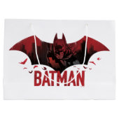 Grand Sac Cadeau Icône gotham de Batman Crimson (Dos)