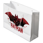 Grand Sac Cadeau Icône gotham de Batman Crimson (Devant Angle)