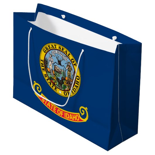 Grand Sac Cadeau Idaho State Flag (Devant Angle)