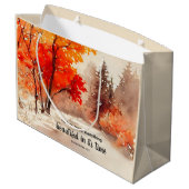 Grand Sac Cadeau Il a fait tout beau Bible Fall Trees (Dos Angle)