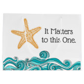 Grand Sac Cadeau Il importe à cette une étoile de mer (Dos)