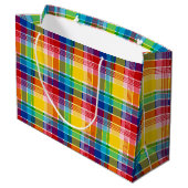 Grand Sac Cadeau Îles Vierges américaines Madras (Dos Angle)