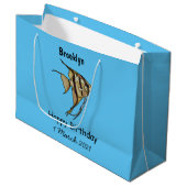 Grand Sac Cadeau Illustration d'angelfish (Devant Angle)