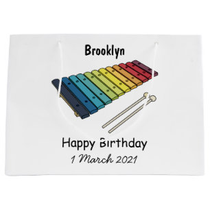 Grand Sac Cadeau Illustration de bande dessinée en Xylophone